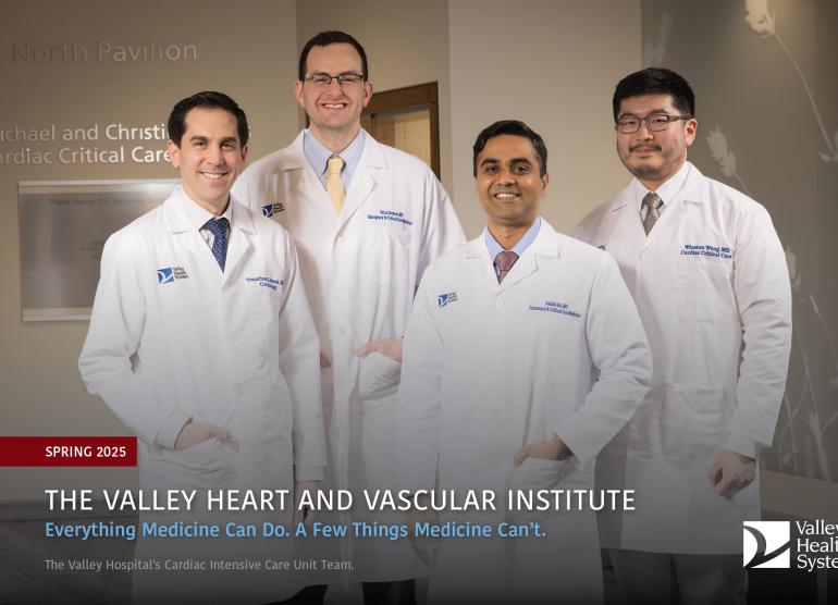 Valley's Cardiac Intensive Care Unit team on the cover of the latest cardiovascular outcomes report
