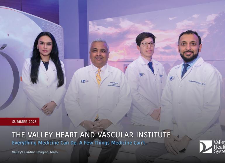 Valley's cardiac imaging team on the cover of the latest cardiac mailer 