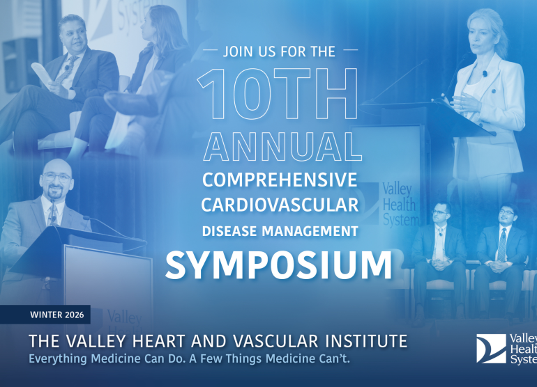 cardiologists speaking at the Valley Health System Cardiovascular Disease Symposium