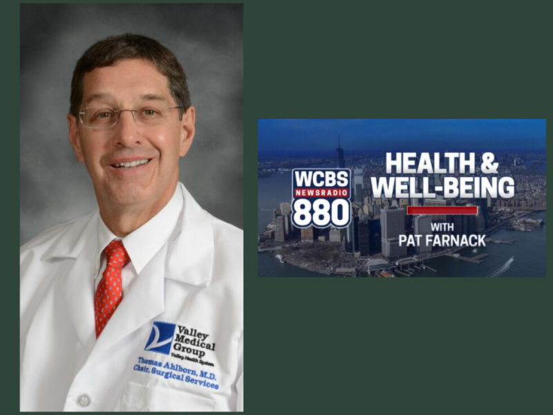 Dr. Thomas Ahlborn, Chair of Surgical Services for Valley Medical Group