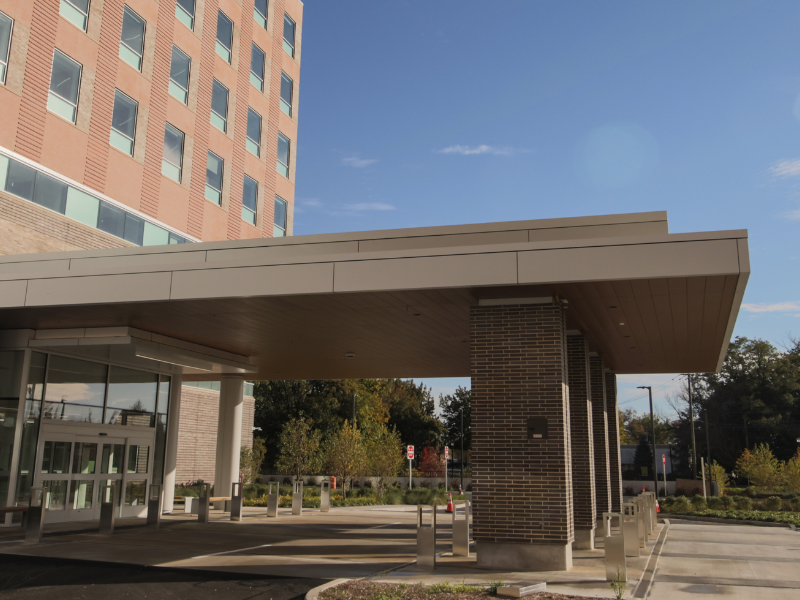 The Valley Hospital main entrance