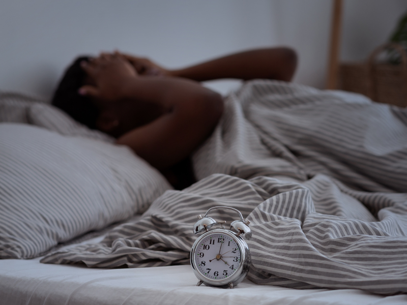 person with insomnia