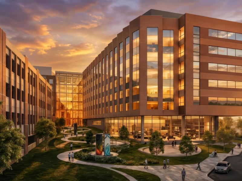 conceptual rendering of the new patient care wing at the valley hospital