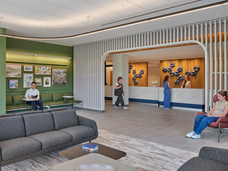 second floor waiting area, Valley Health System - Montvale Campus