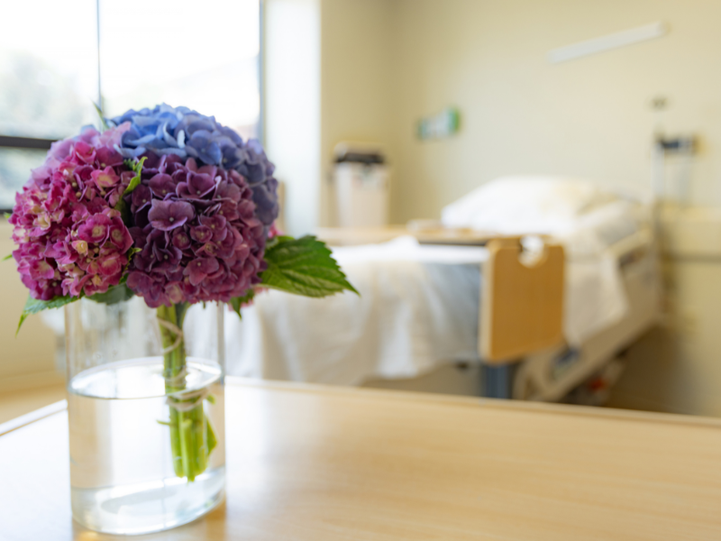 Recovery and Wellness patient room at Valley 