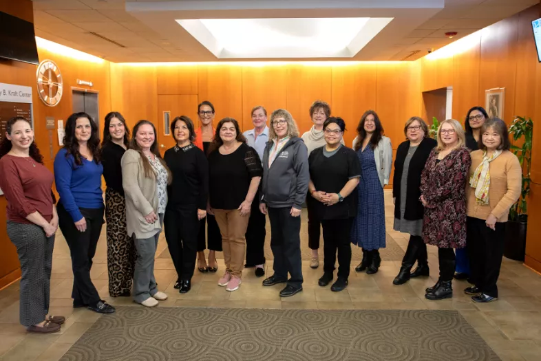 group of home care nurses